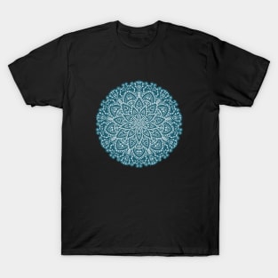 Petrol Blue Mandala T-Shirt